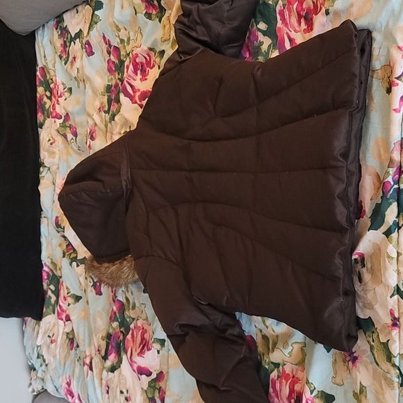 Calvin Klein 1X brown down winter coat - Picture 13 of 14